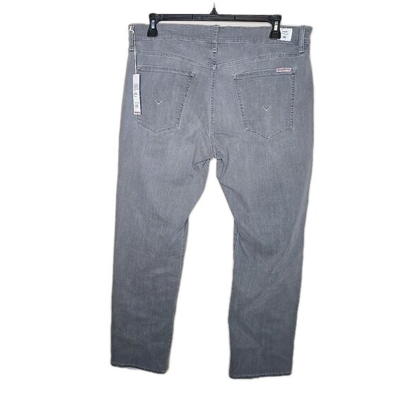 Hudson NWT Men's Jeans Gray Byron Straight Leg Jean Size 38x32 Sumatra t15 - Picture 2 of 7